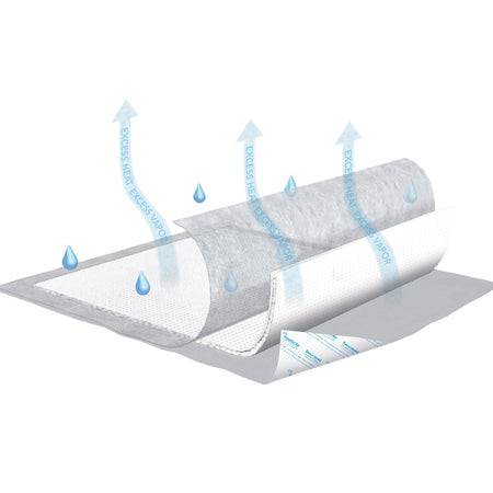 Tena InstaDri Air Securepad Positioning Underpad, 30 x 36 Inch-Disposable Underpad TENA InstaDri Air Securepad 30 X 36 Inch Polymer Heavy Absorbency