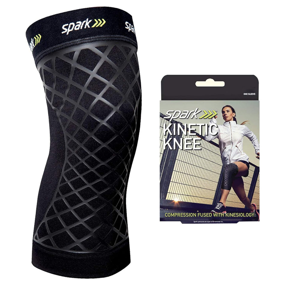 Spark Kinetic Knee Sleeve, Small-Knee Support Spark Kinetic Knee Small Without Fastening 12 to 14 Inch Knee Circumference Left or Right Knee