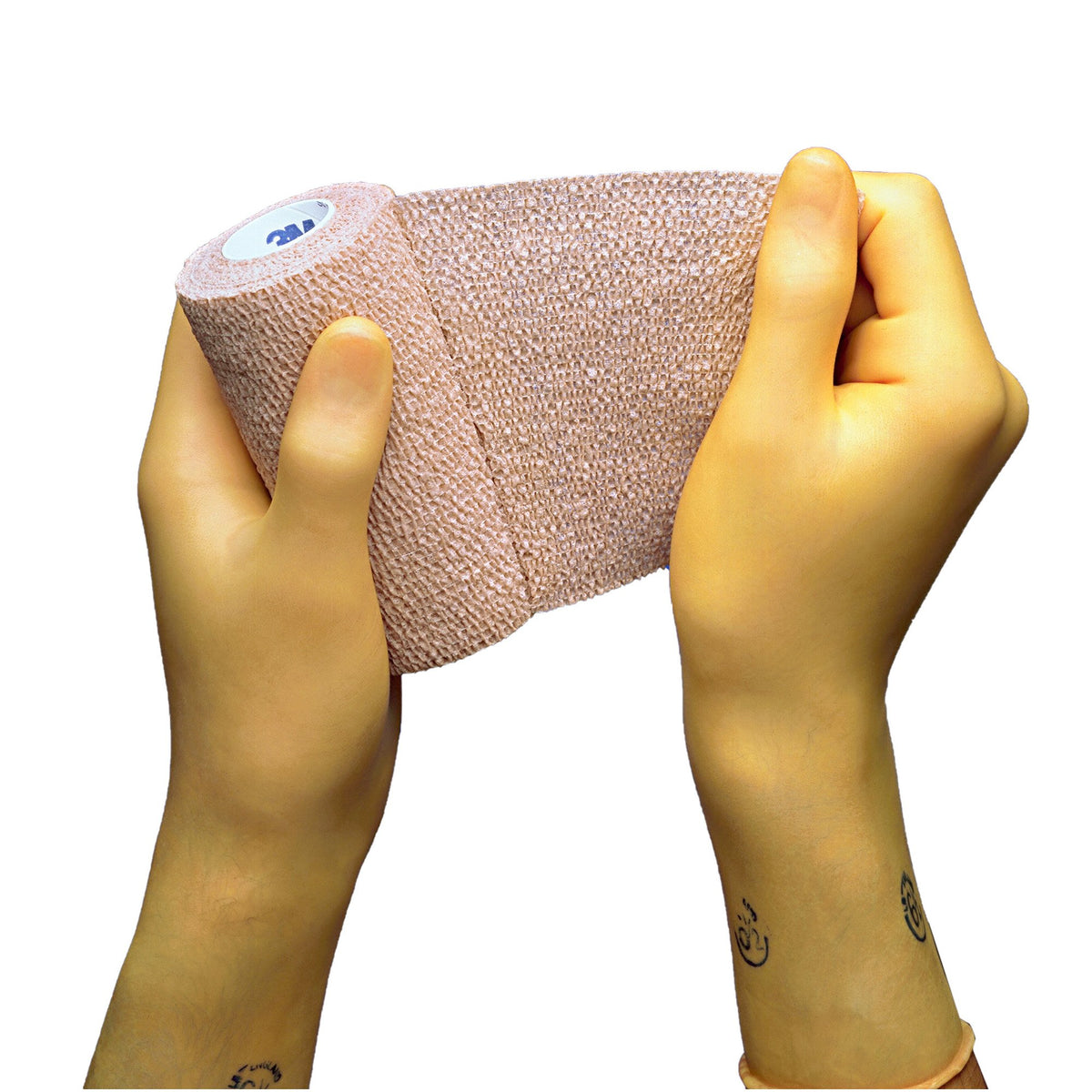 3M™ Coban™ Self-adherent Closure Cohesive Bandage, 1 Inch x 5 Yard, Tan - Wound Care>General Wound Care>Compression Bandag...