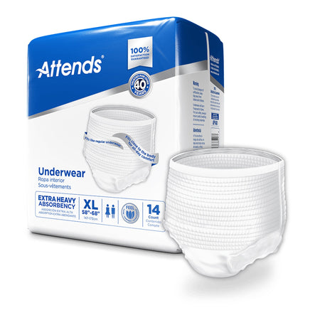 Attends® Care Moderate Absorbent Underwear, Extra Large - Incontinence>Adult Briefs and Protective Undergarments - Attends...
