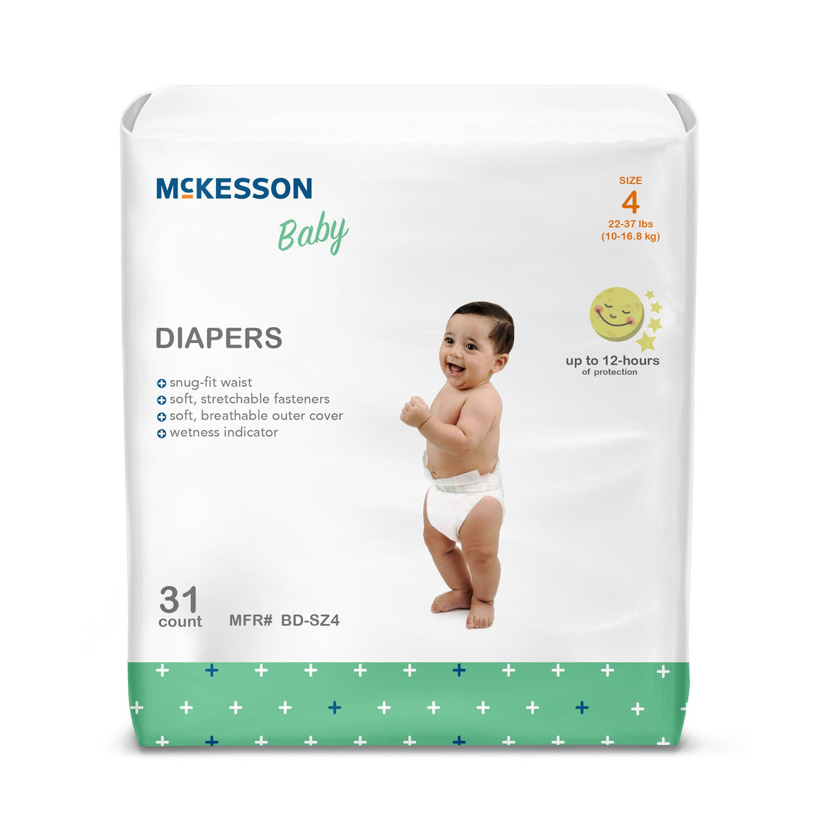 McKesson Baby Diaper, Size 4 for Toddlers weighing 22 – 31 lbs. - Incontinence>Pediatric Diapers and Training Pants - McKe...
