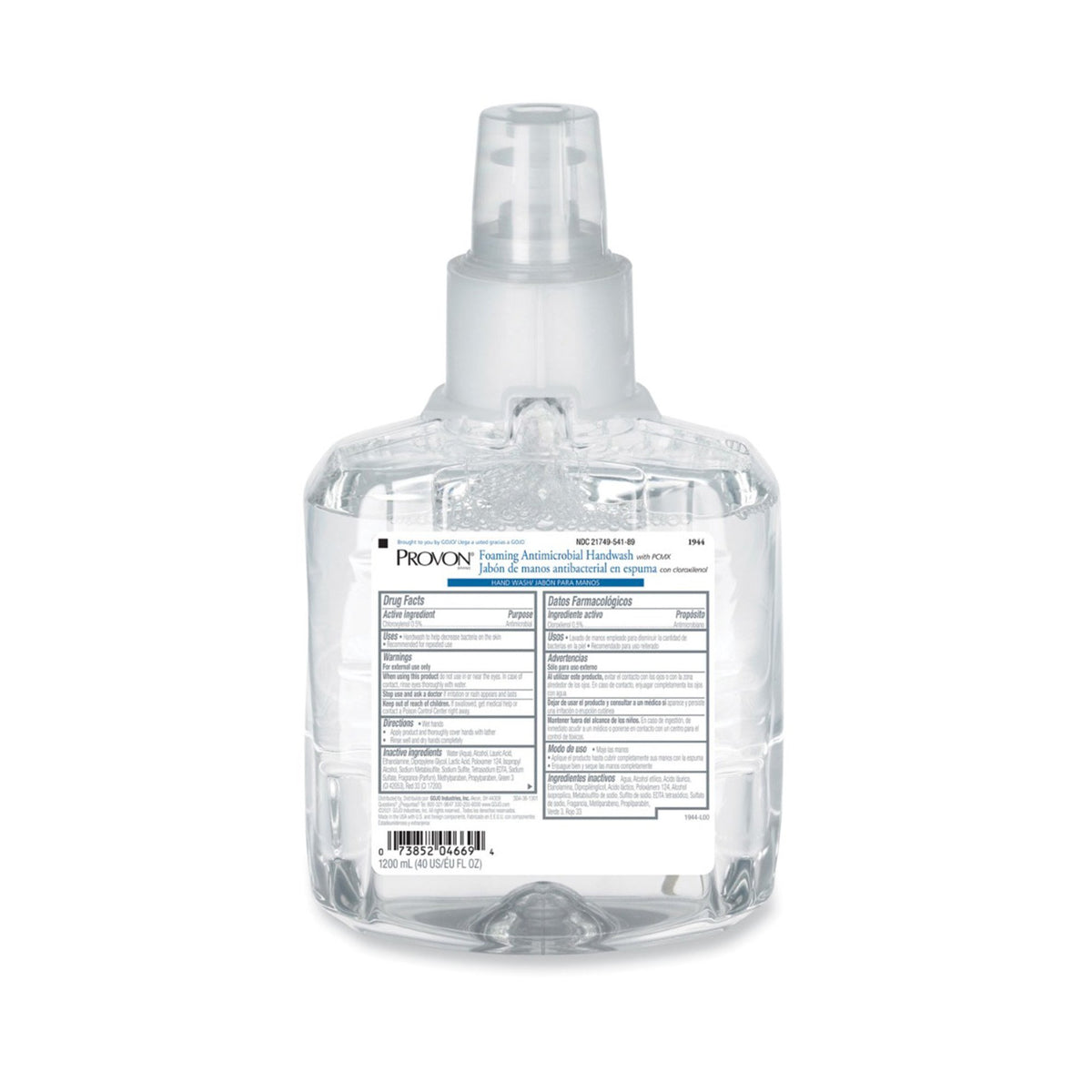 Provon Foaming Antimicrobial Soap Refill Bottle, 1200 mL-"Antimicrobial Soap PROVON Foaming 1,200 mL Dispenser Refill Bottle Floral Scent"