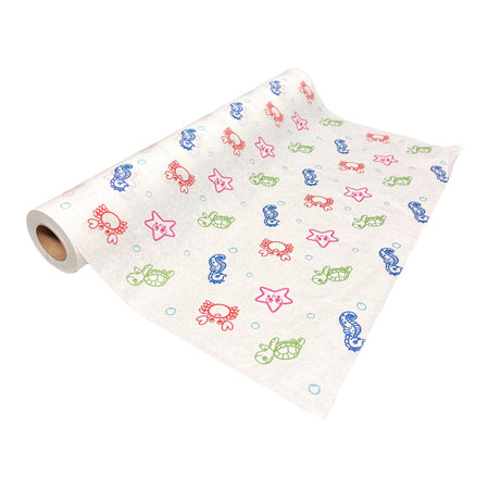 Table Paper McKesson 18 Inch Width 125 Foot Length Print (Sea Friends) Crepe - Textiles>Table Paper - McKesson Brand