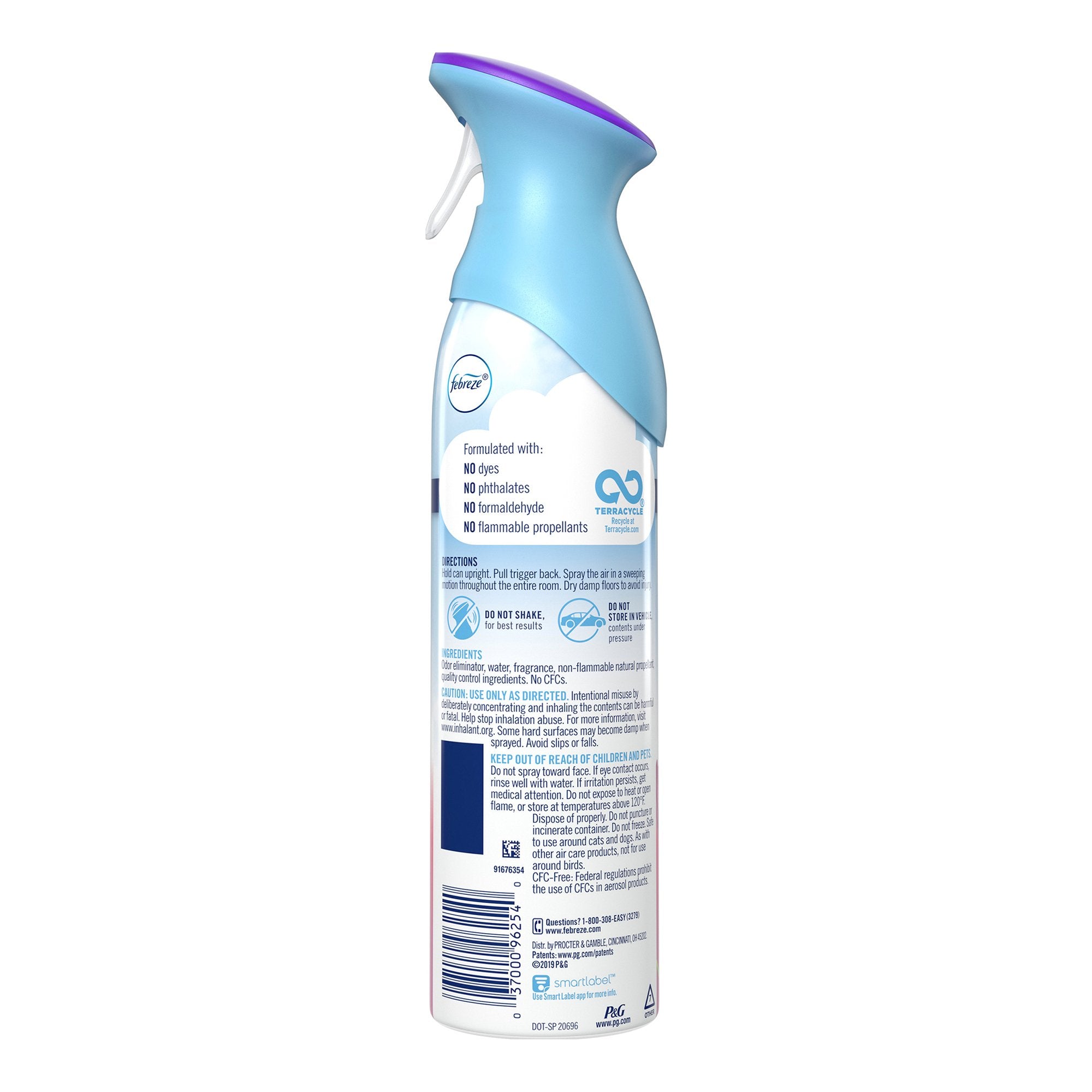 Febreze AIR Mist Air Freshener, Spring and Renewal-Air Freshener Febreze AIR Liquid 8.8 oz. Can Spring and Renewal Scent