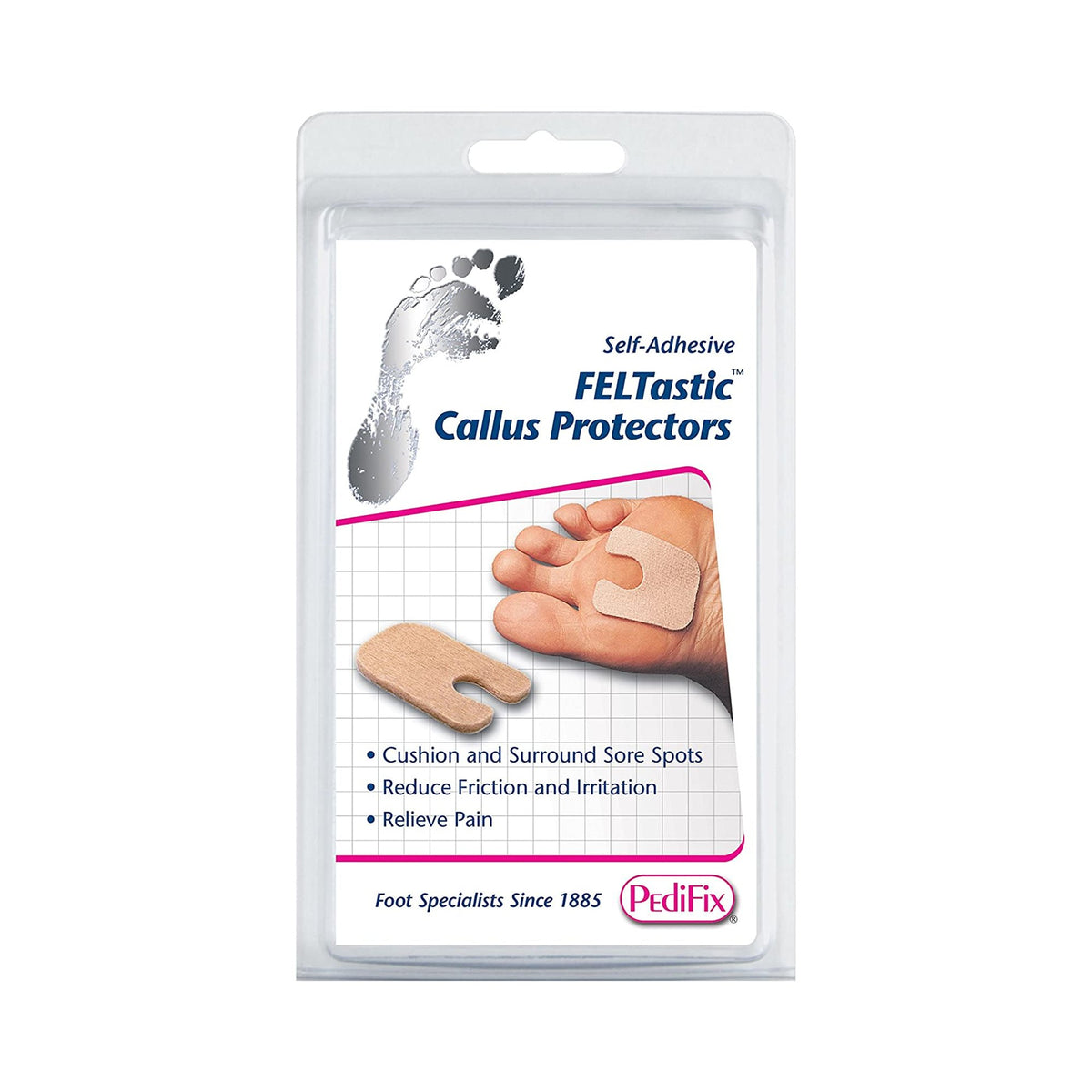 FELTastic Callus Pad, One Size Fits Most-Callus Pad PediFix FELTastic One Size Fits Most Adhesive Foot