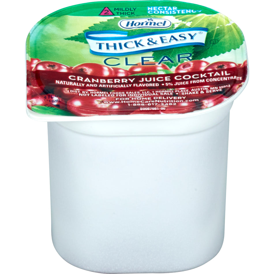 Thick & Easy® Nectar Consistency Cranberry Juice Cocktail Thickened Beverage - Nutritionals and Feeding Supplies>Nutrition...