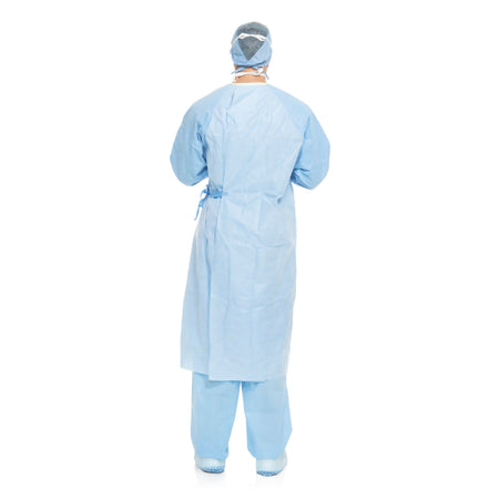 AERO BLUE Surgical Gown with Towel-Surgical Gown with Towel Aero Blue X-Large / X-Long Blue Sterile AAMI Level 3 Disposable