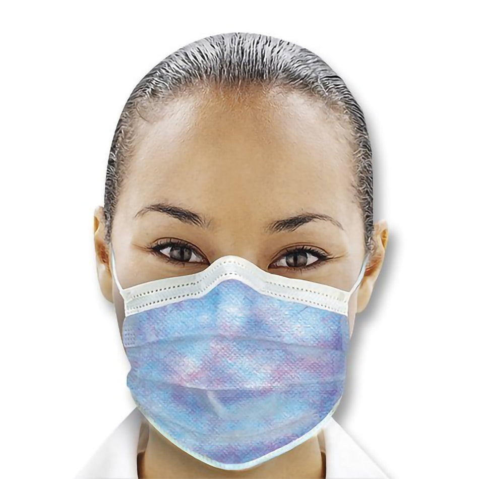 Isofluid Plus Earloop Mask, Kaleidoscope-Procedure Mask Isofluid Plus ASTM Level 1 Earloops One Size Fits Most