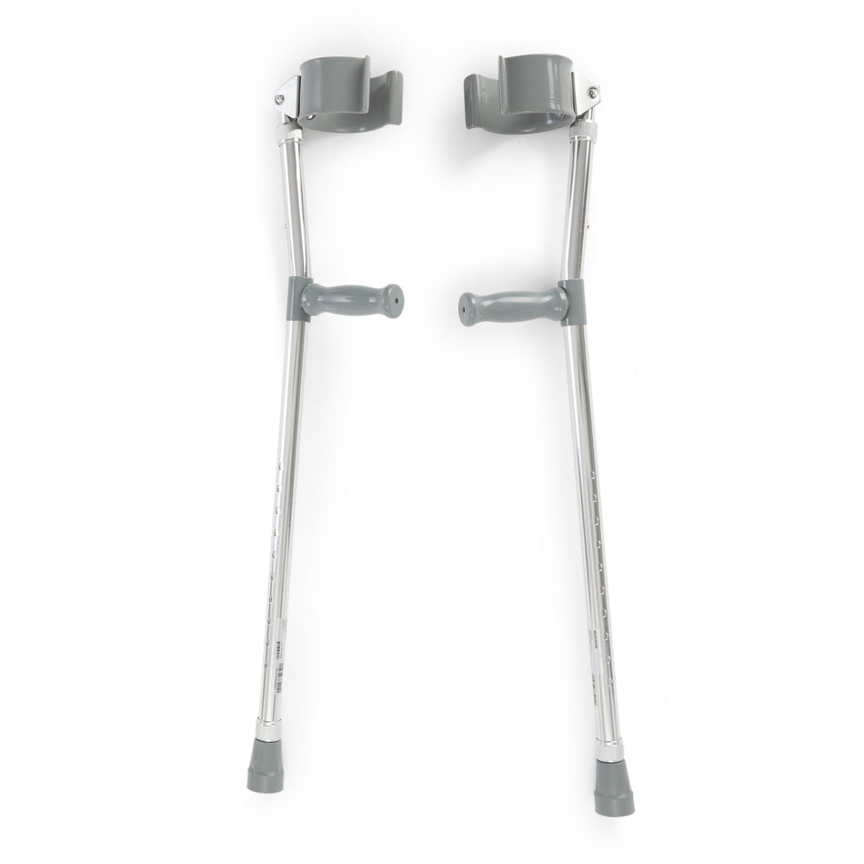 McKesson Forearm Crutch-Forearm Crutches Mckesson Adult Steel Frame 300 lbs. Weight Capacity