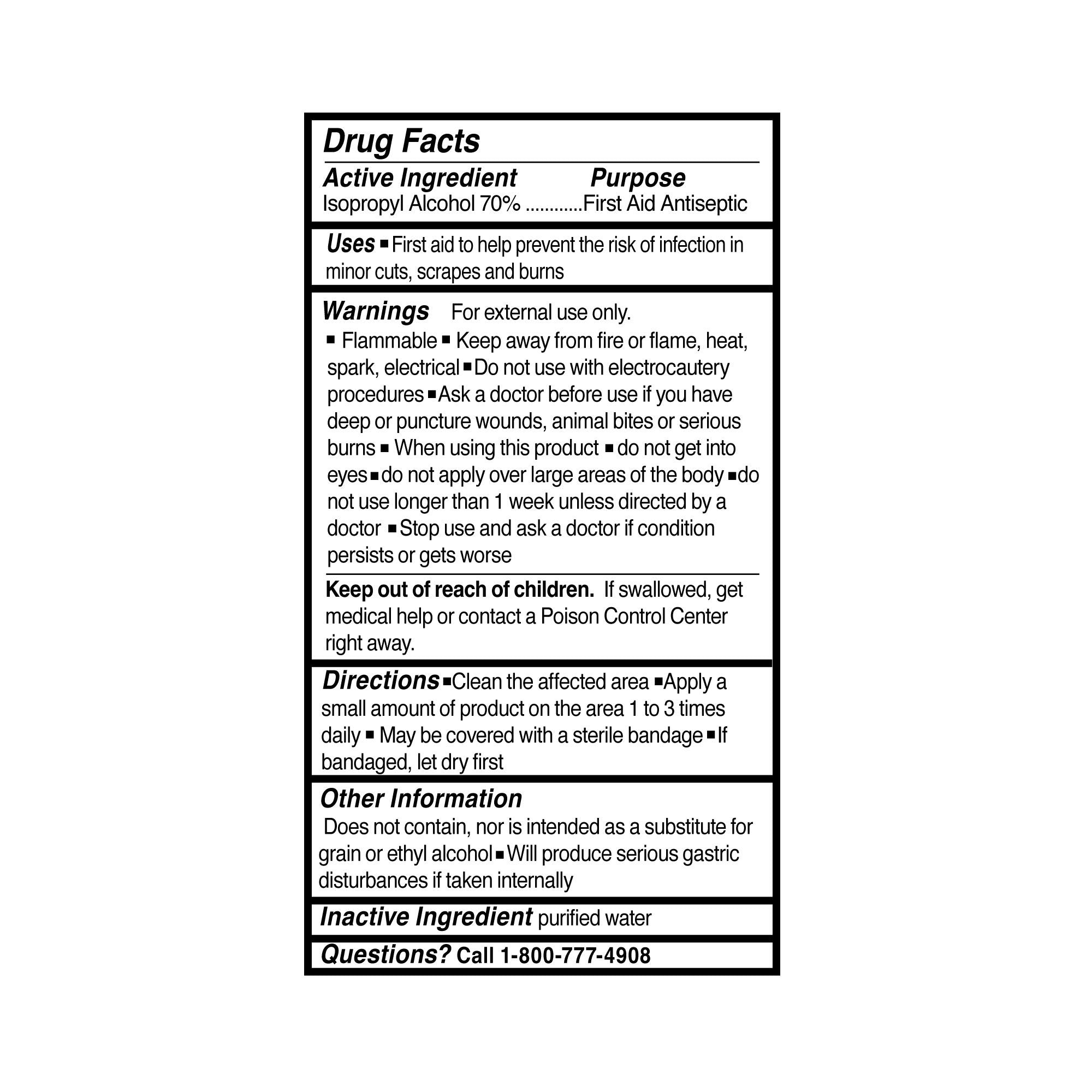 McKesson Isopropyl Alcohol Antiseptic, 32-ounce bottle-Antiseptic McKesson Brand Topical Liquid 32 oz. Bottle