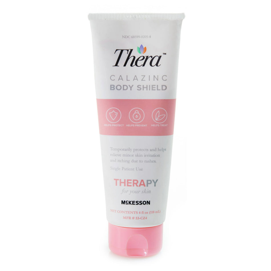 McKesson Thera Calazinc Body Shield, 4-ounce tube-Skin Protectant Thera Calazinc Body Shield 4 oz. Tube Scented Cream