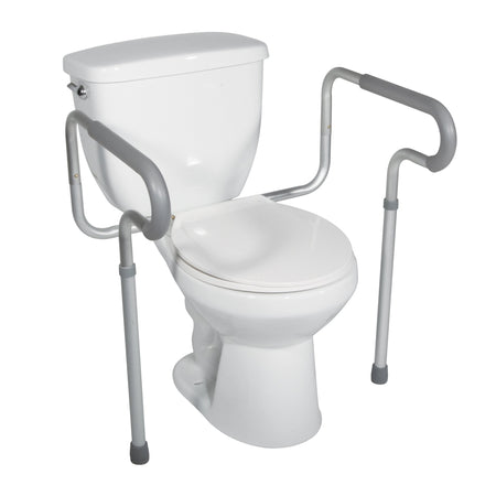 drive Assembled Toilet Safety Frame-Toilet Safety Rail drive White / Gray Aluminum