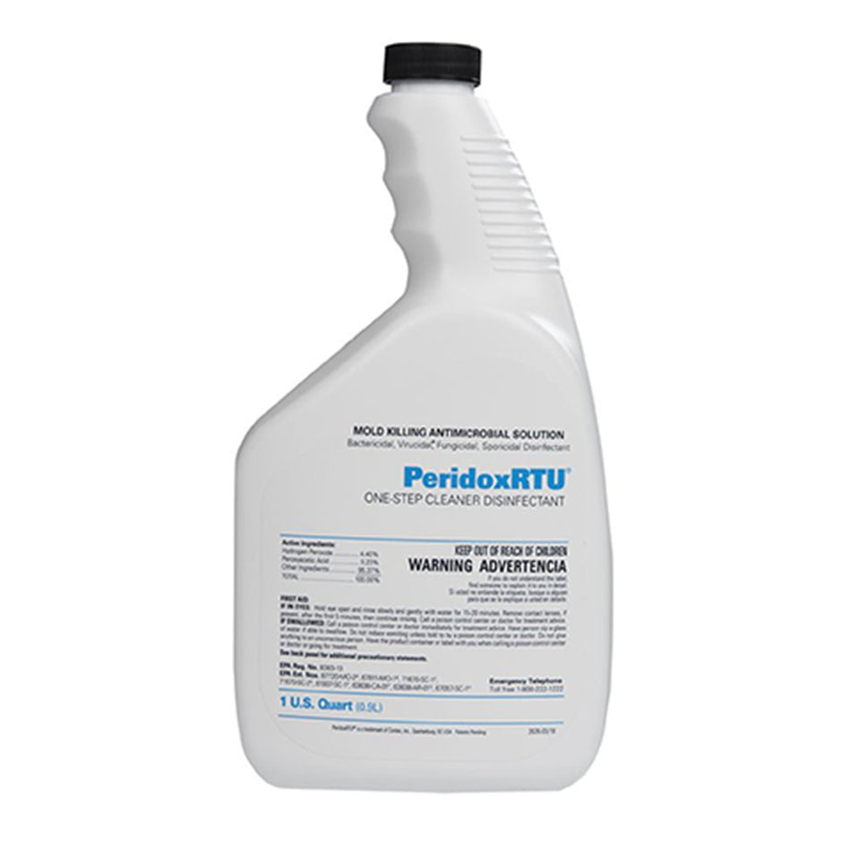 Contec PeridoxRTU Surface Disinfectant Cleaner, 32 oz. Bottle-PeridoxRTU Surface Disinfectant Cleaner Peroxide Based Manual Pour Liquid 32 oz. Bottle Vinegar Scent NonSterile