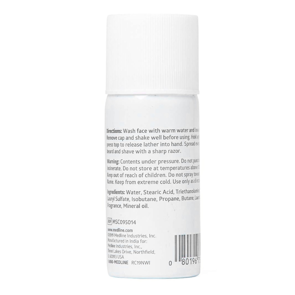 Shaving Cream Medline MedSpa Aerosol Can 1.5 oz. - Personal Hygiene>Hair Removal>Shaving Cream - Medline