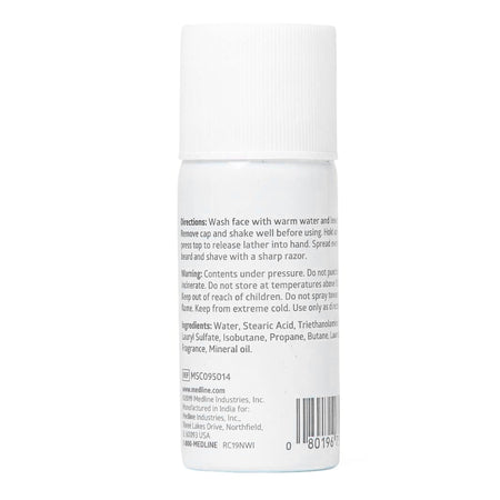 Shaving Cream Medline MedSpa Aerosol Can 1.5 oz. - Personal Hygiene>Hair Removal>Shaving Cream - Medline