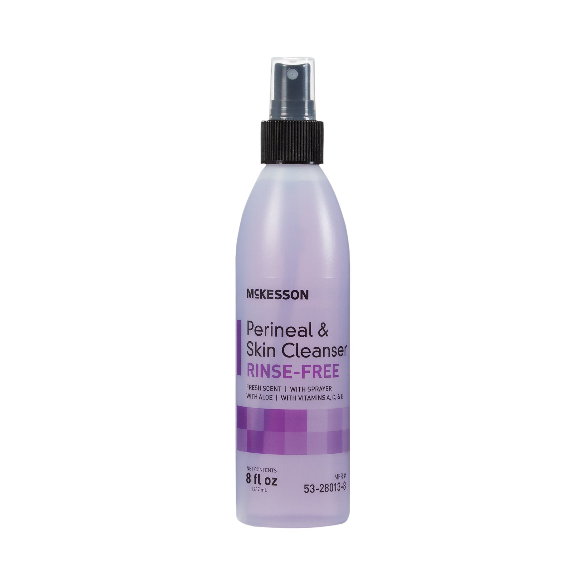 McKesson Rinse-Free Perineal Wash, Fresh Scent, 8 oz.-Rinse-Free Perineal Wash McKesson Liquid 8 oz. Pump Bottle Fresh Scent