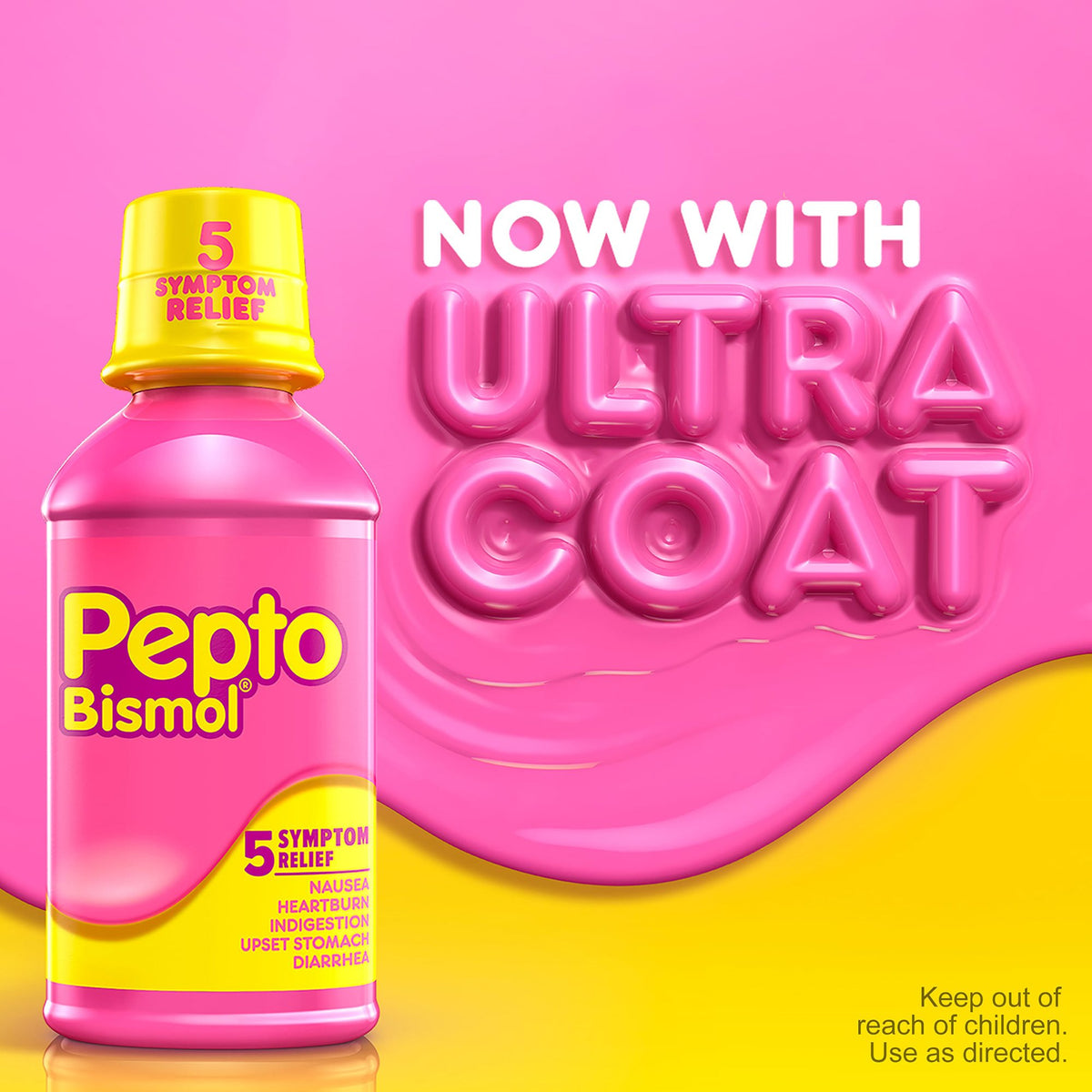Pepto Bismol Bismuth Subsalicylate Anti-Diarrheal-Anti-Diarrheal Pepto Bismol 262 mg Strength Liquid 8 oz.