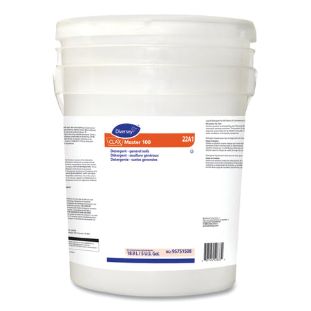 Clax Master Laundry Detergent-Laundry Detergent Diversey Clax Master 100 5 gal. Pail Liquid Unscented
