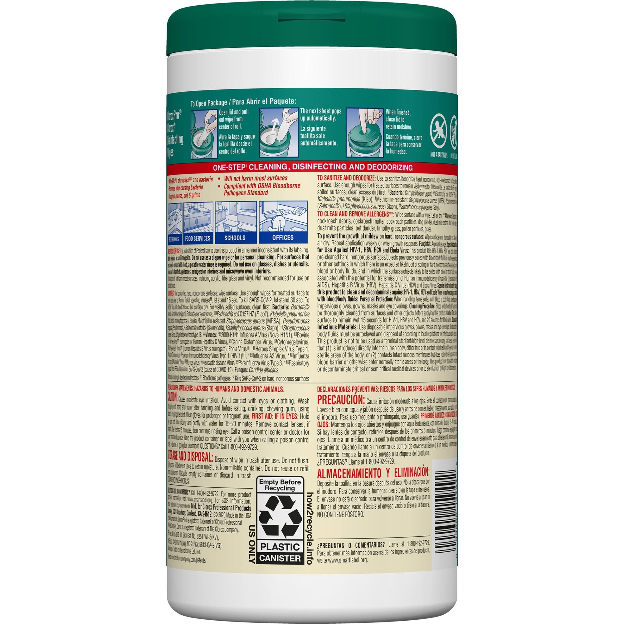Clorox Pro™ Clorox® Disinfecting Wipes, Fresh Scent, 75 ct. - Housekeeping>Cleaners and Disinfectants - The Clorox Company