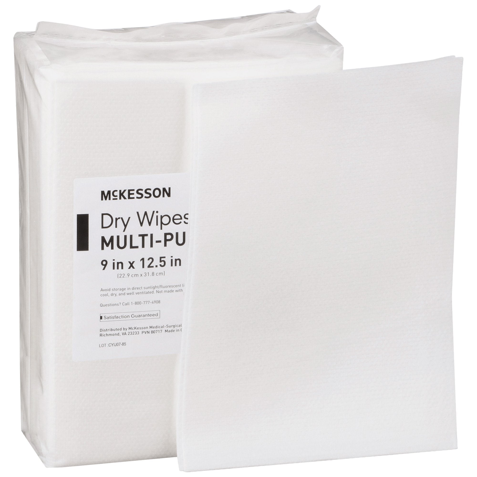 McKesson Task Wipe-Task Wipe McKesson Medium Duty White NonSterile 9 X 12-1/2 Inch Disposable
