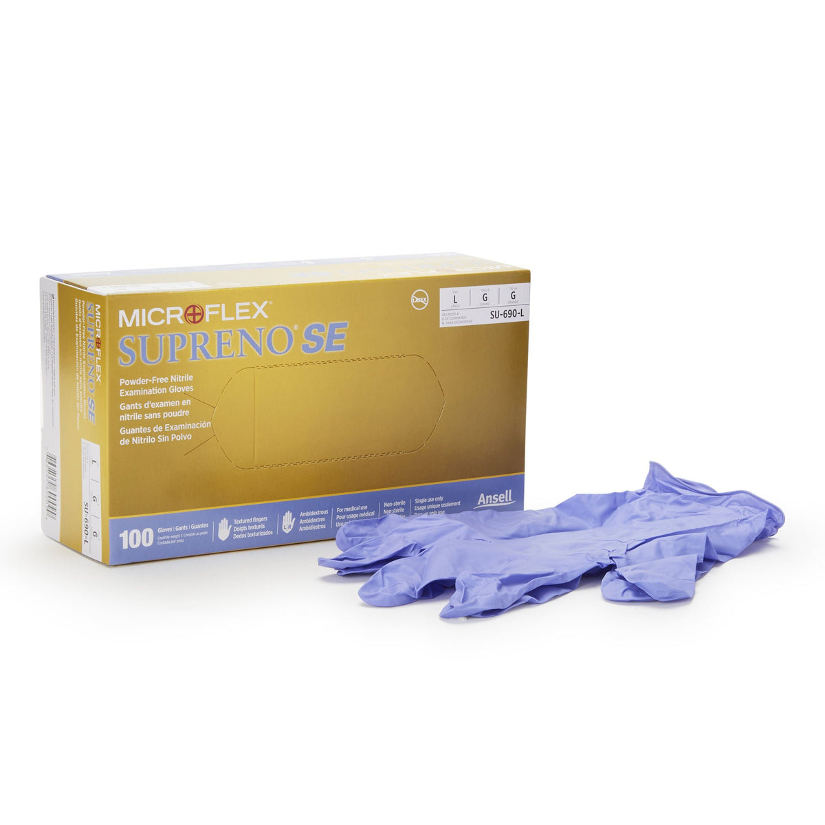 Supreno® SE Nitrile Exam Glove, Large, Blue - Gloves>Exam Gloves - Microflex Medical