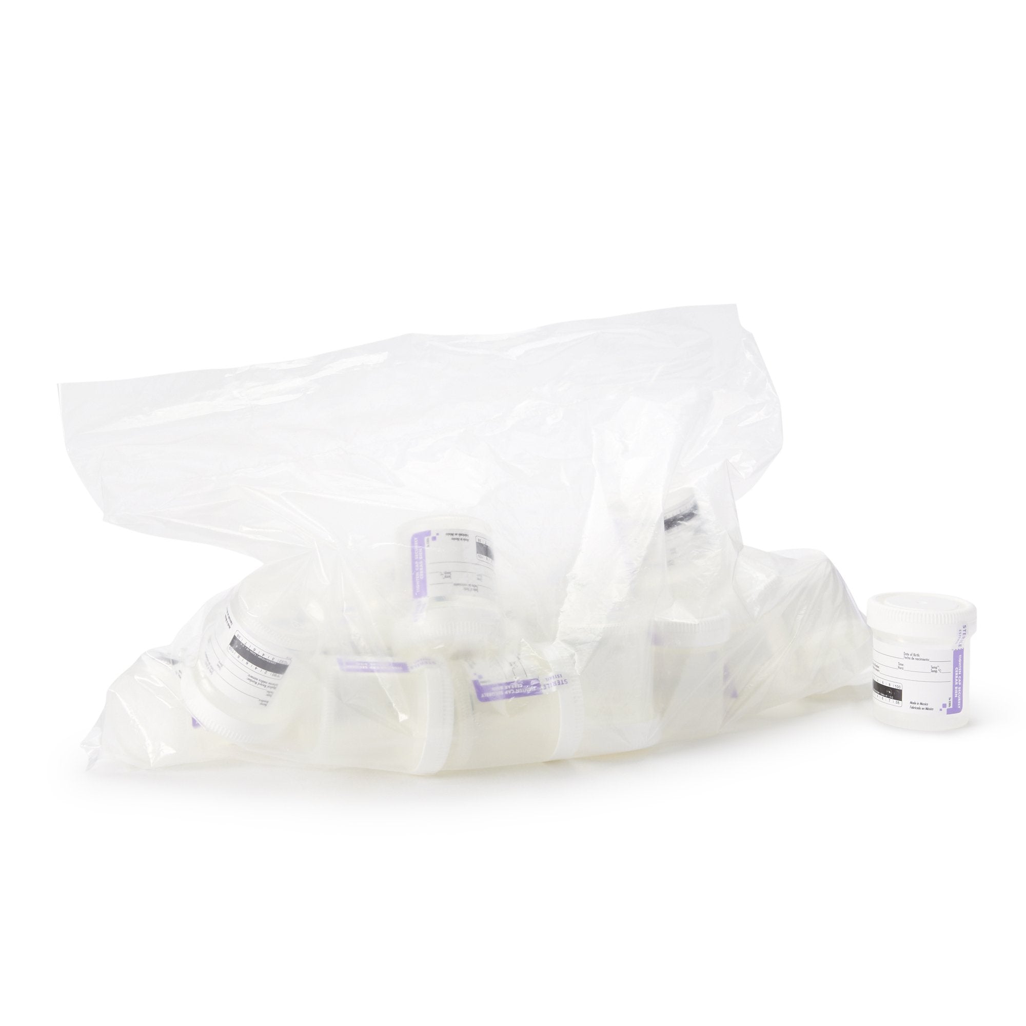 Samco Wide-Mouth Bio-Tite Specimen Container, 90 mL-Specimen Container Samco Wide-Mouth Bio-Tite 55 mm Opening 90 mL (3 oz.) Screw Cap Patient Information Sterile