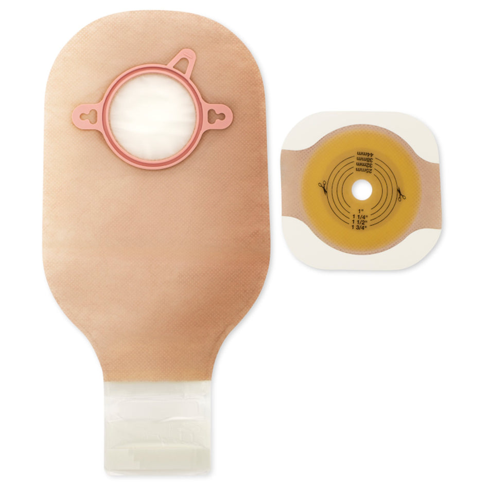 Ileostomy / Colostomy Pouch New Image™ Two-Piece System 12 Inch Length Flat, Trim to Fit Drainable