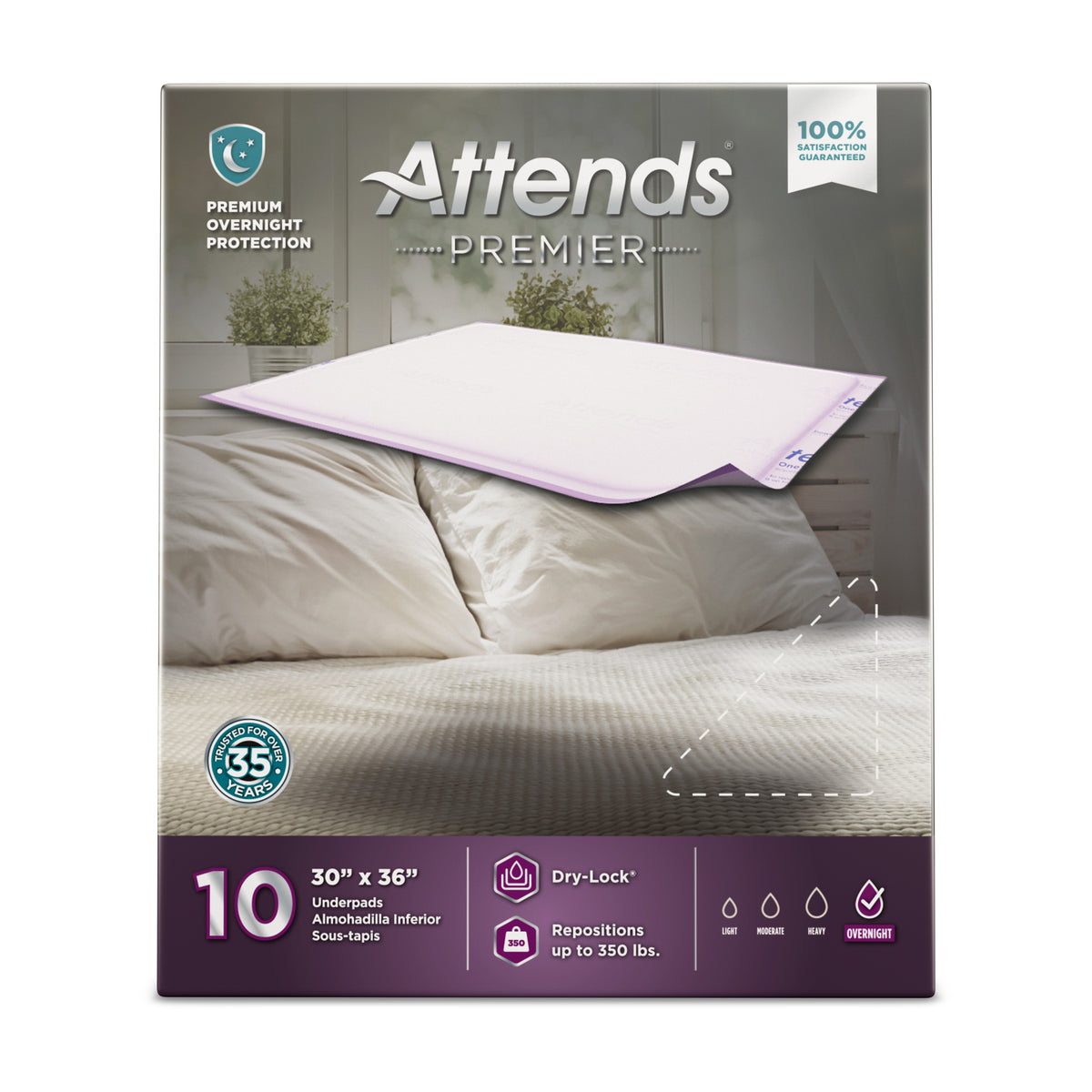 Attends® Premier Underpad, 30 x 36 Inches - Incontinence>Underpads - Attends Healthcare Products