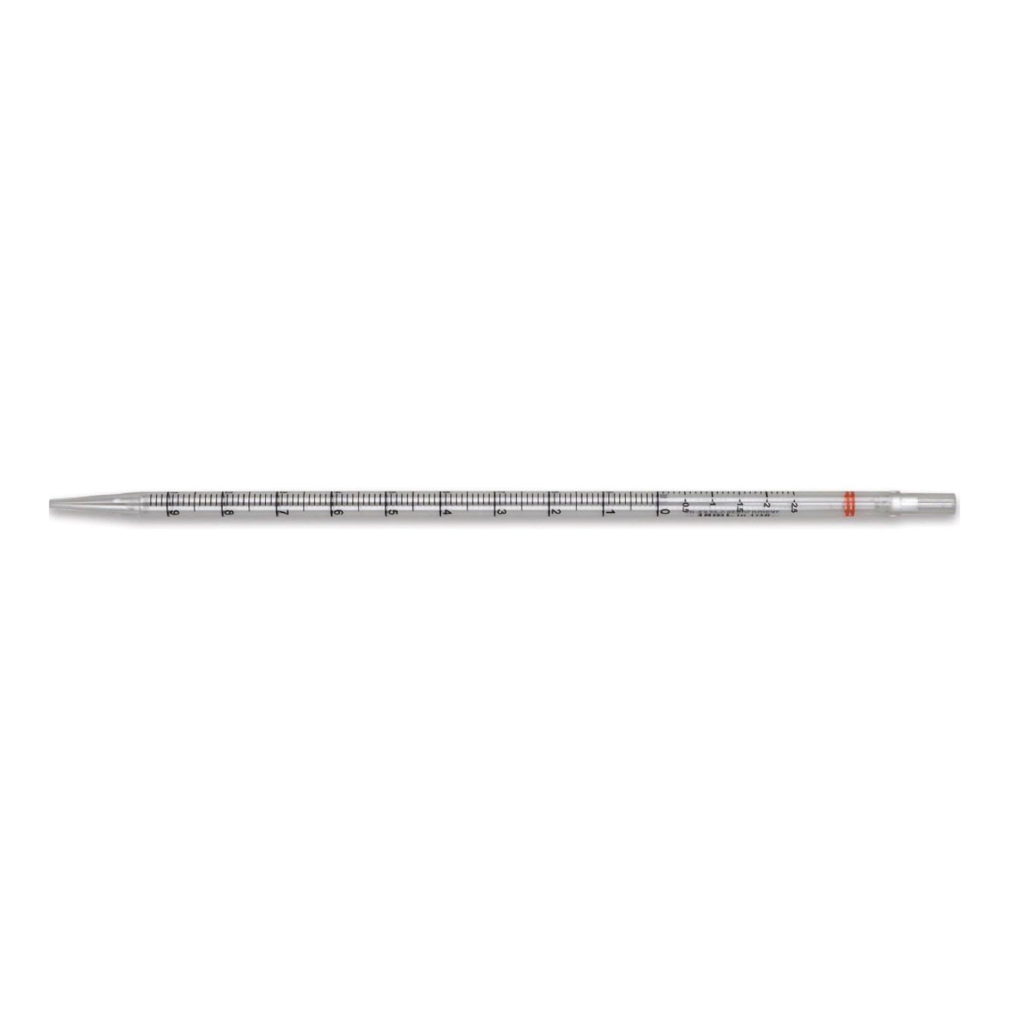 McKesson Serological Pipette, 10 mL-McKesson Serological Pipette 10 mL 0.1 mL Graduation Increments / 2.5 mL Negative Graduations Sterile