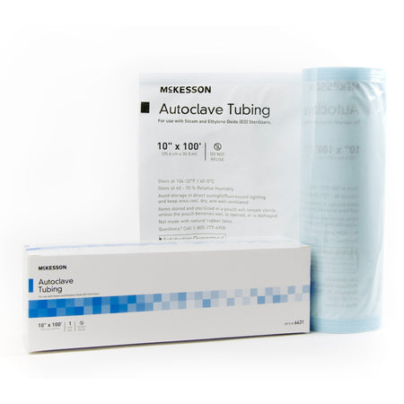 McKesson Sterilization Tubing for Steam and Ethylene Oxide (EO) Sterilizers-McKesson Sterilization Tubing 10 Inch X 100 Foot