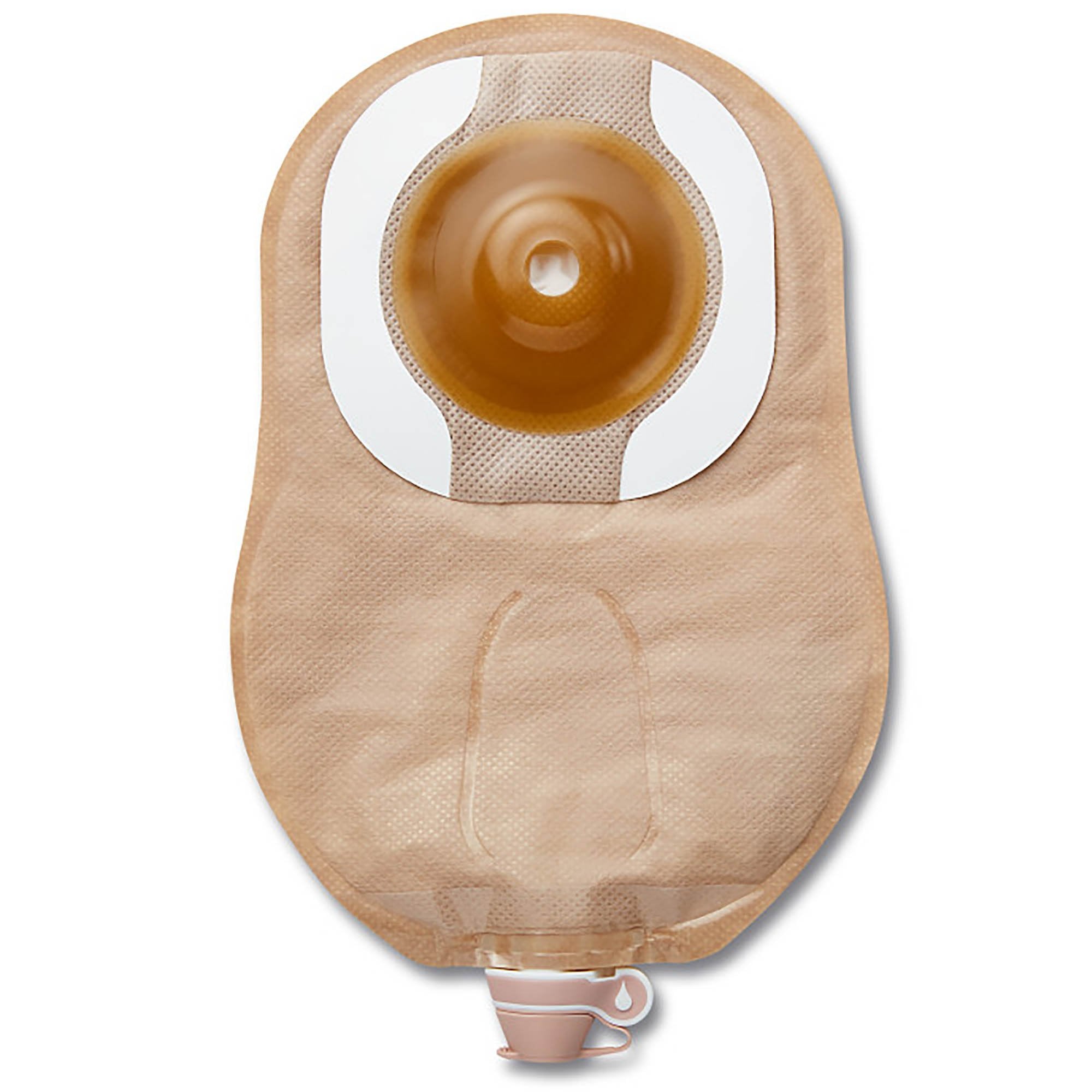 Premier One-Piece Urostomy Pouch with 1 Inch Stoma-"Urostomy Pouch Premier One-Piece System 9 Inch Length Convex, Pre-Cut Drainable"