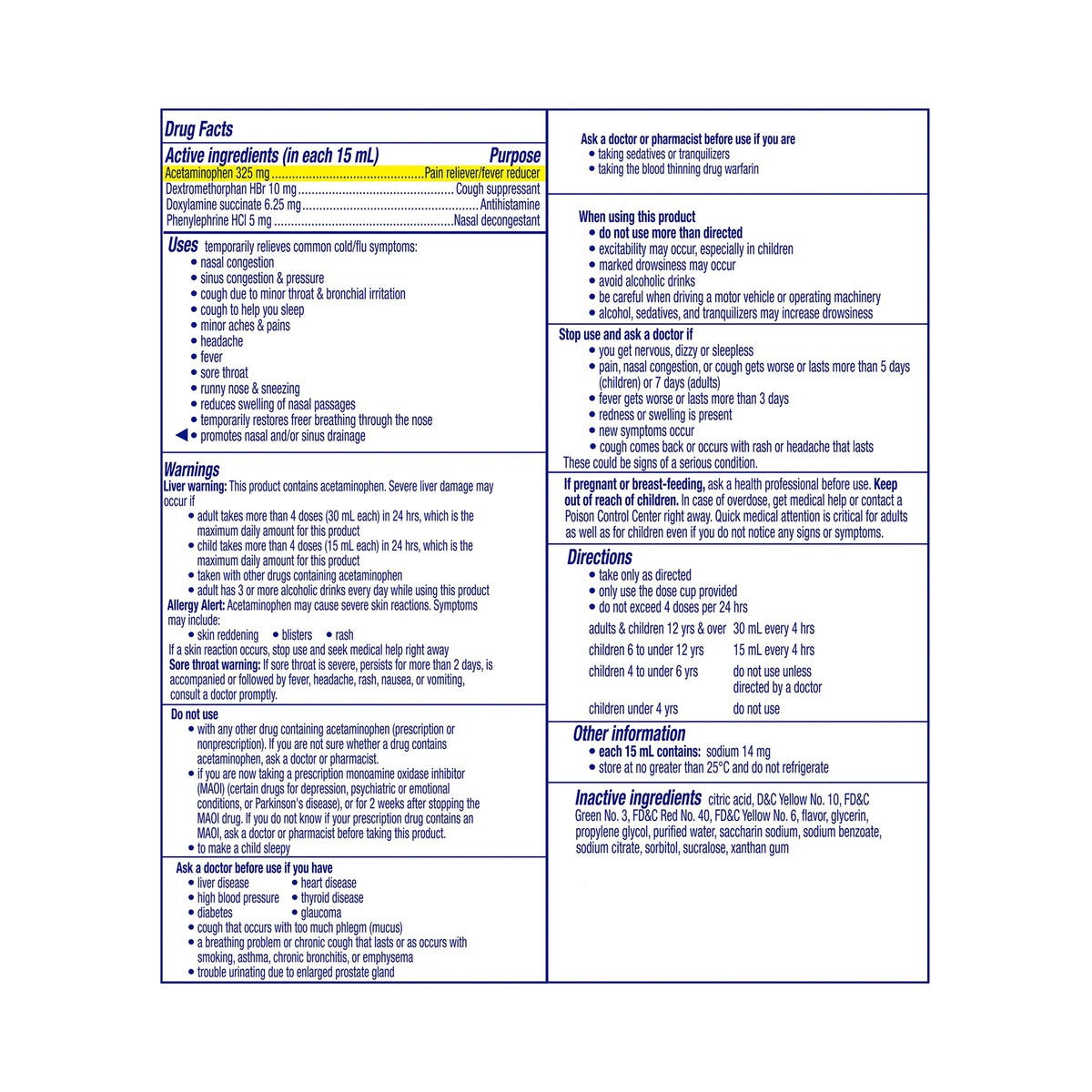 NyQuil Severe Cold & Flu Liquid Honey Flavor-Cold and Cough Relief NyQuil Liquid 12 oz.