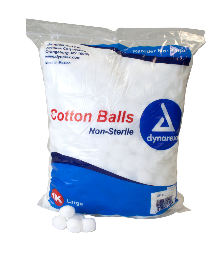 dynarex� Large Cotton Balls-Cotton Ball Dynarex Large NonSterile