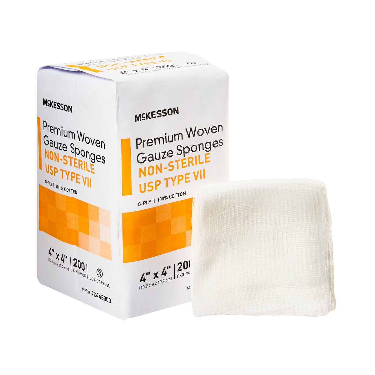McKesson USP Type VII Gauze Sponge, 4 x 4 Inch, Eight-Ply - Wound Care>General Wound Care>General Purpose Dressings>Gauze...