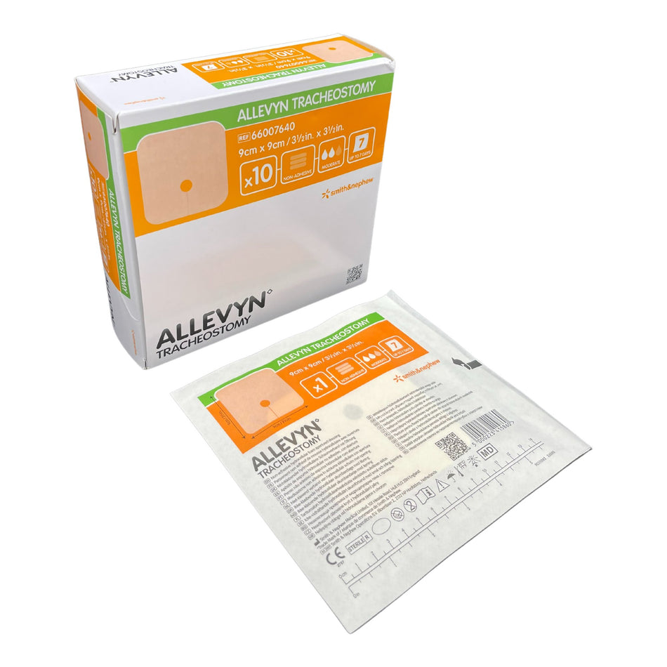 Smith & Nephew Allevyn Tracheostomy Nonadhesive Foam Dressing, 3.5 x 3.5 Inch - Wound Care>Advanced Wound Care>Foam Dressi...