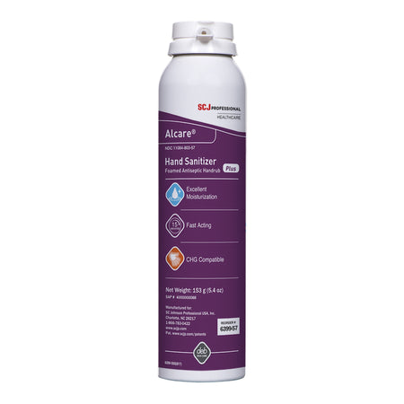Alcare Plus Hand Sanitizer, 5.4 oz. Foaming Aerosol Can-Hand Sanitizer Alcare Plus 5.4 oz. Ethyl Alcohol Foaming Aerosol Can