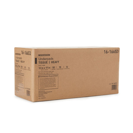 McKesson Blue Nonsterile Procedure Underpad, 12 x 17 Inch - Textiles>Procedure Towels - McKesson Brand