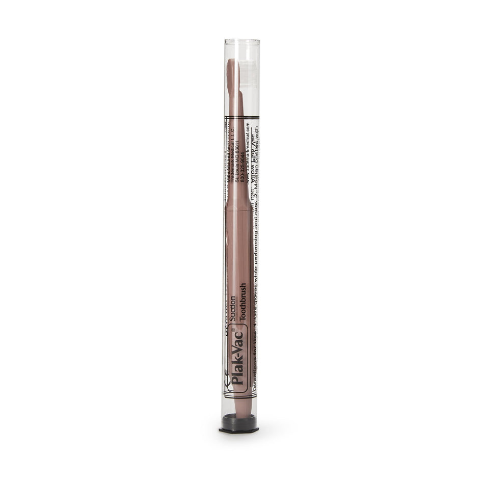 Plak-Vac Suction Toothbrush-Suction Toothbrush Plak-Vac Pink Adult Soft