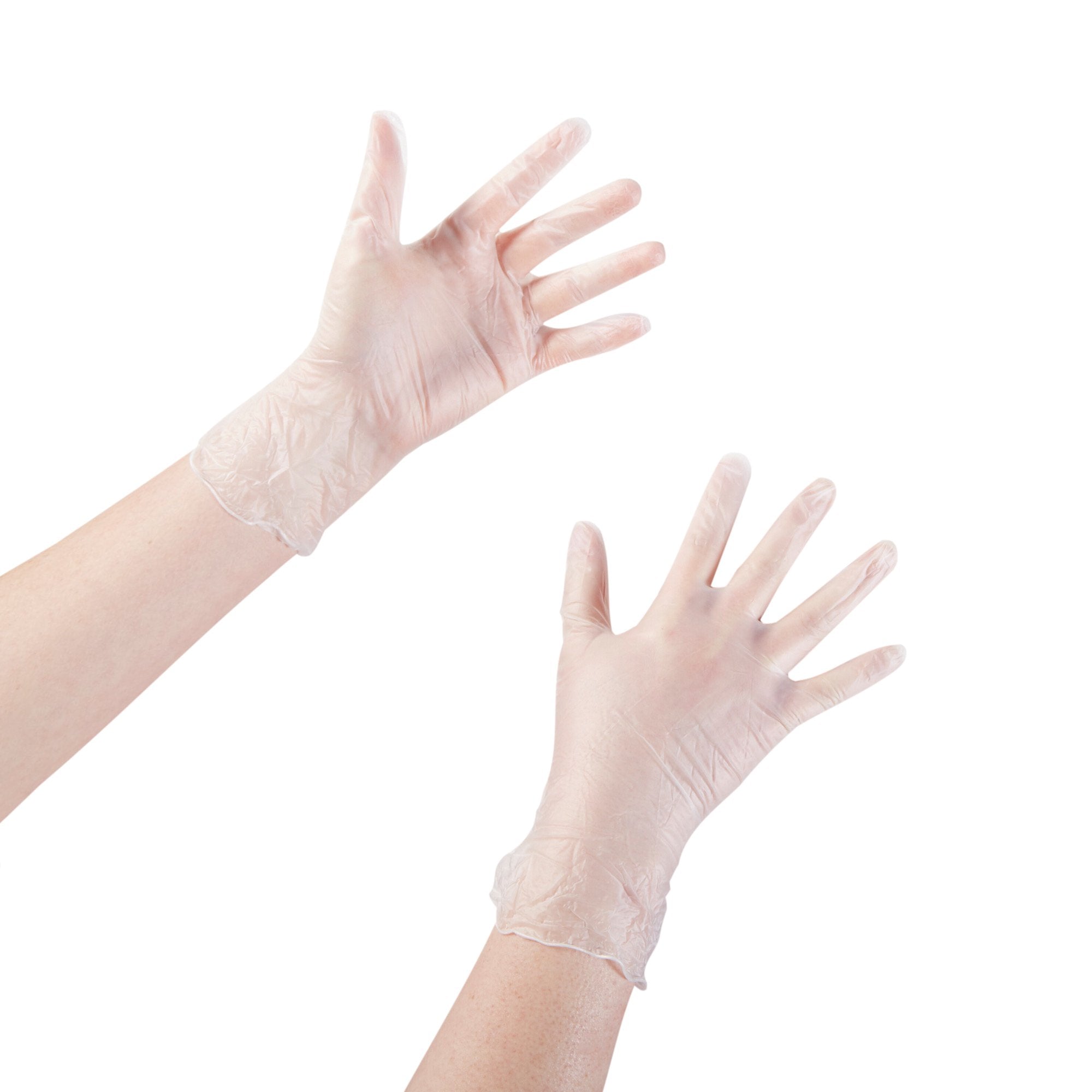 McKesson Vinyl Exam Glove, Large, Clear-Exam Glove McKesson Large NonSterile Vinyl Standard Cuff Length Smooth Clear Not Rated