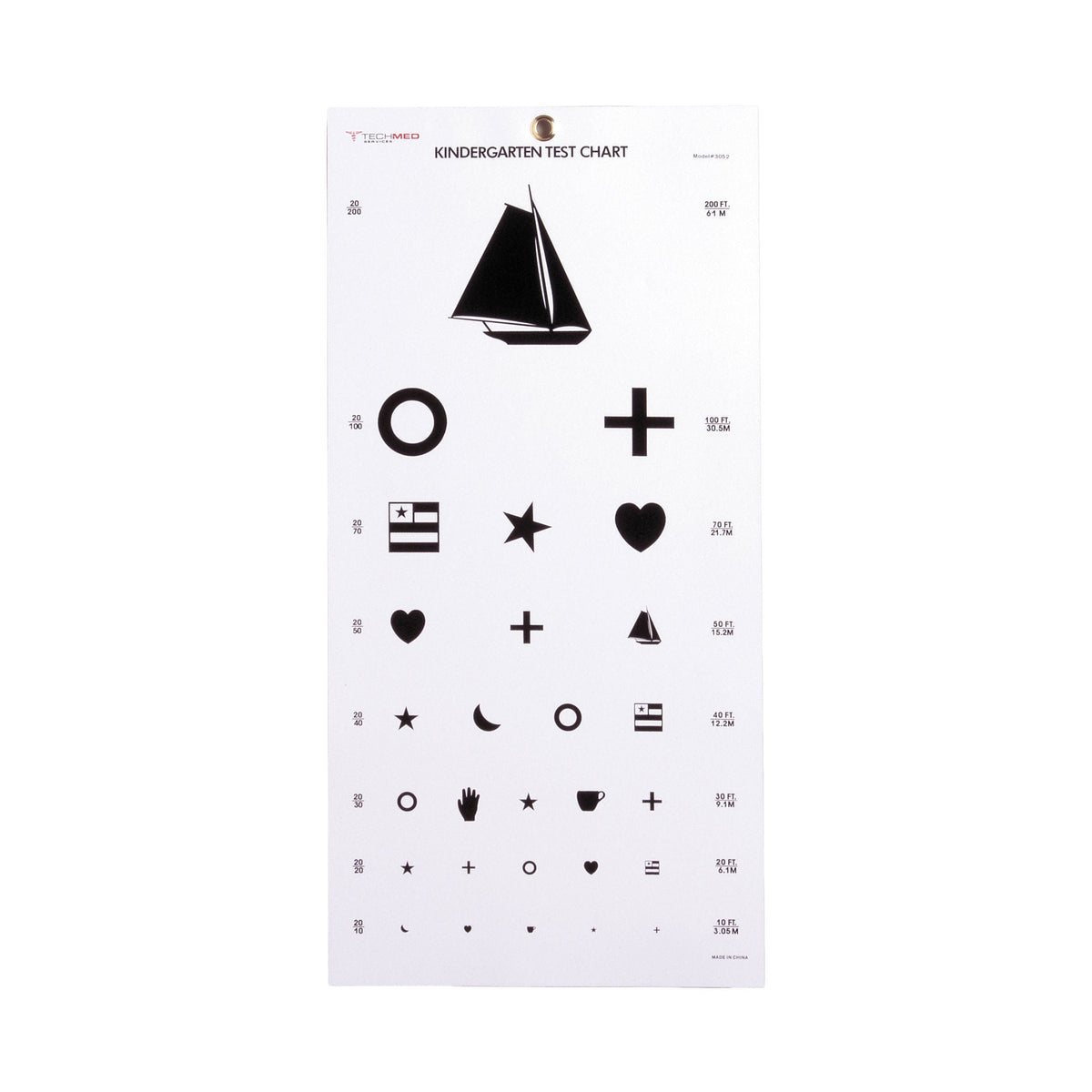 McKesson Preschool Eye Test Chart - Diagnostic Instruments and Supplies>Optometry>Exam Charts - McKesson Brand