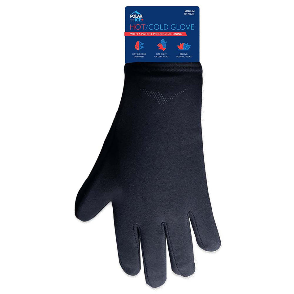 Polar Ice Hot / Cold Therapy Glove, Small-Hot / Cold Therapy Glove Polar Ice Full Finger Small Wrist Length Ambidextrous Gel Lining