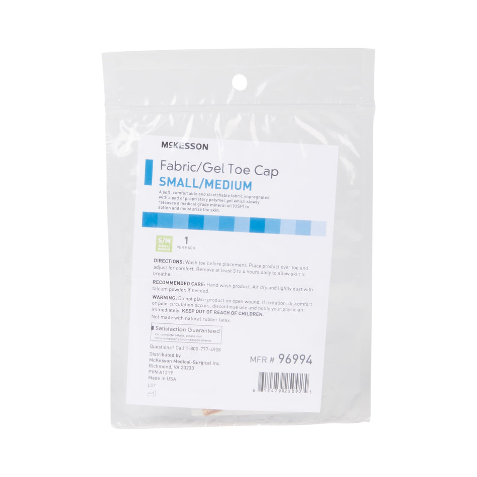 McKesson Toe Cap, Small / Medium-Toe Cap McKesson Small / Medium Pull-On Toe