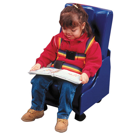 Skillbuilders§ 2-piece Mobile Floor Seat  Medium w/Wood Base