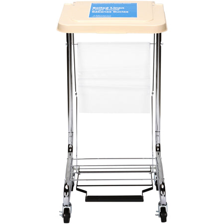 McKesson Hamper Stand-Hamper Stand McKesson Soiled Linen Rectangular Opening 30 to 33 gal. Capacity Foot Pedal Self-Closing Lid