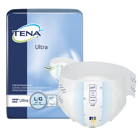 Tena Ultra Incontinence Brief, Large-Unisex Adult Incontinence Brief TENA Ultra Large Disposable Heavy Absorbency