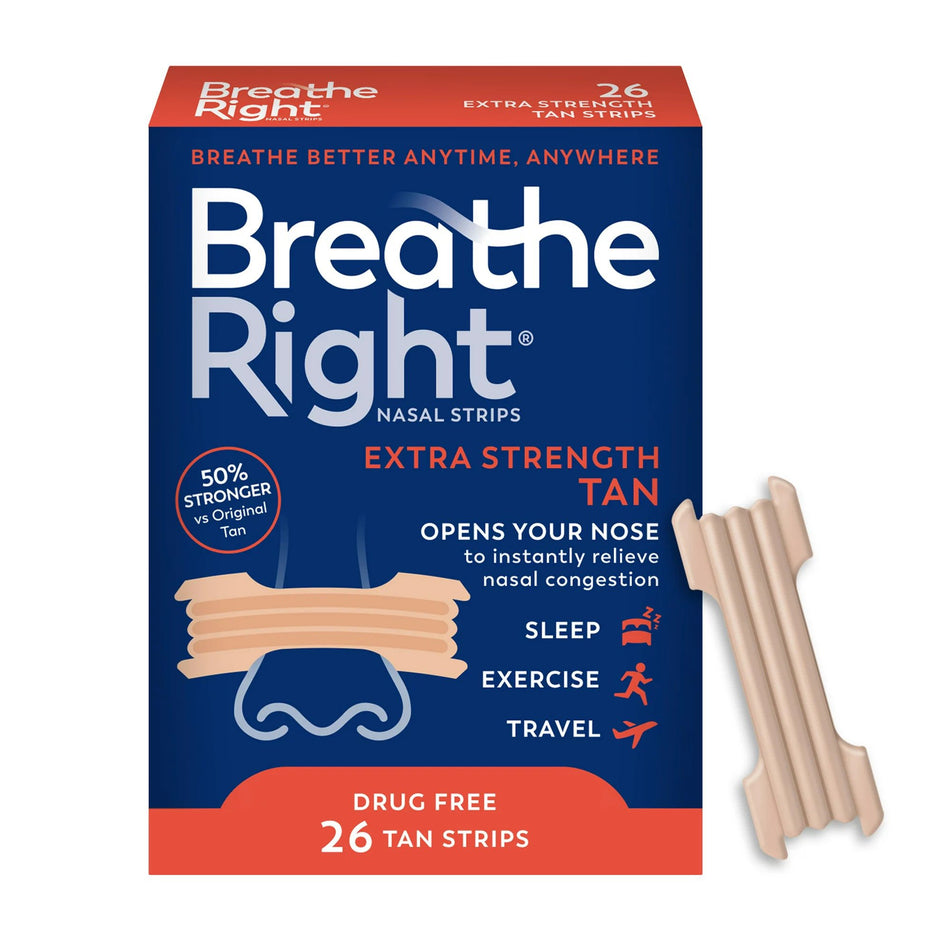 Breathe Right Nasal Strips, Extra Strength-Allergy Relief Breathe Right Extra Strength Nasal Strip 26 per Box