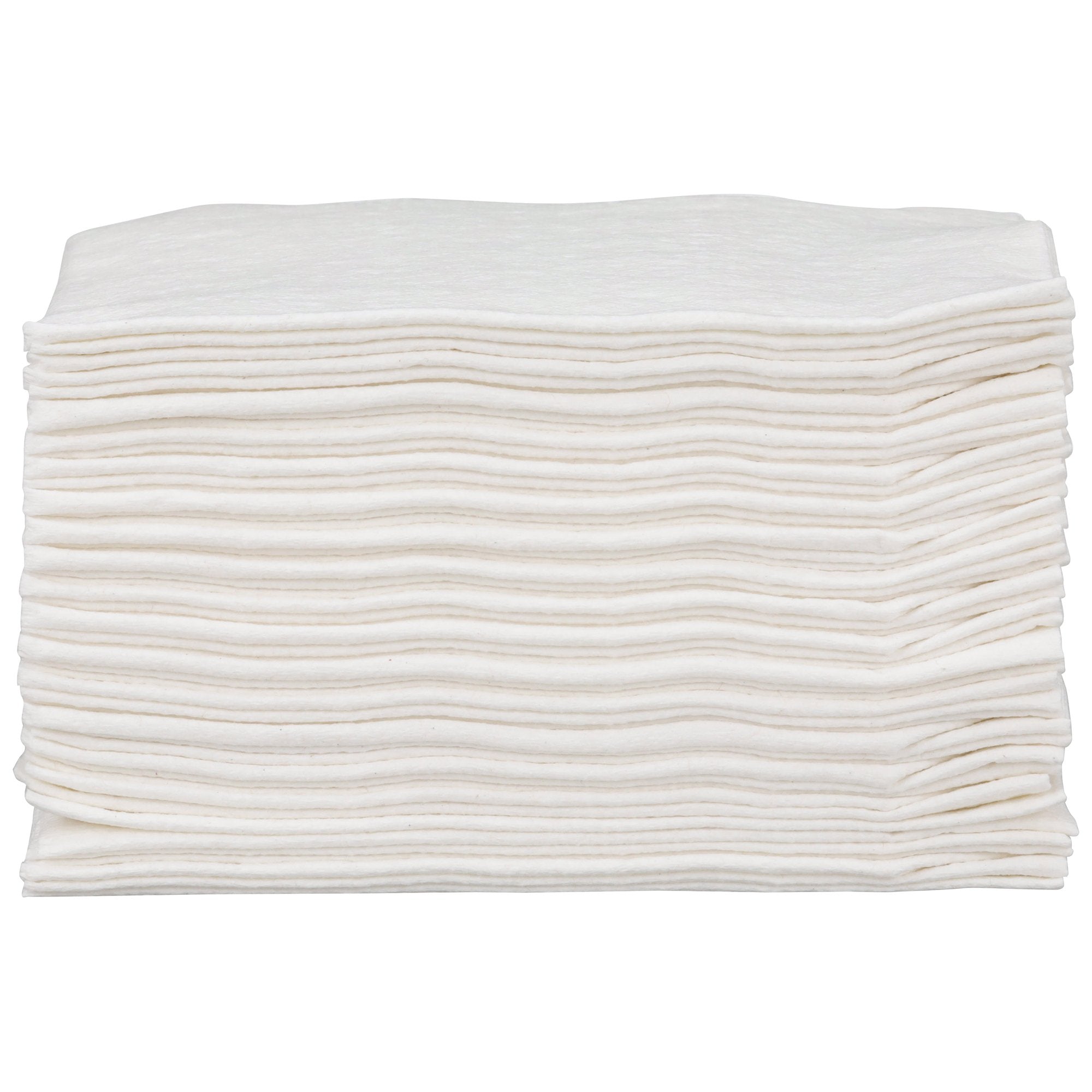 McKesson Disposable Washcloth, 13 x 13 Inch-Washcloth McKesson 13 X 13 Inch White Disposable