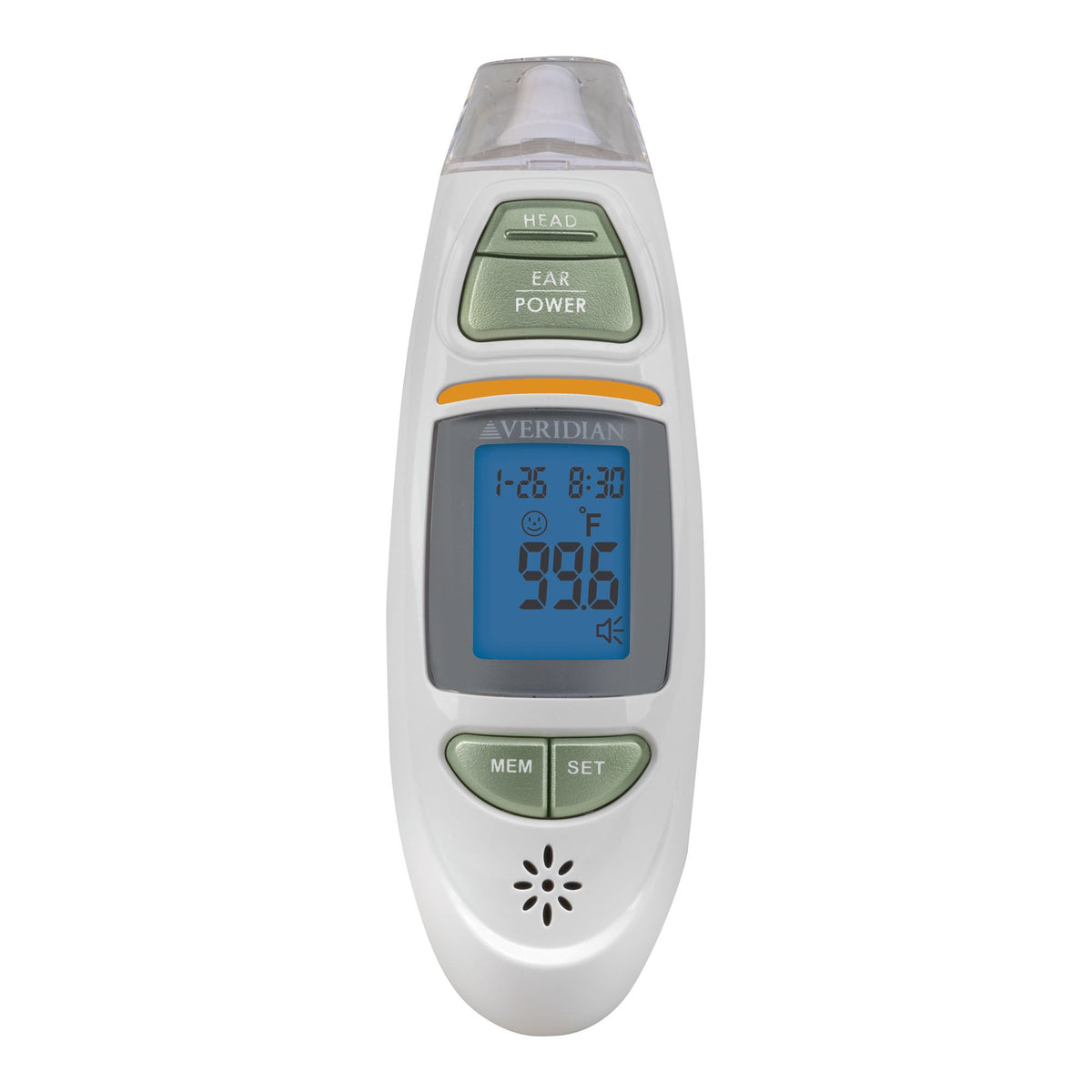 Veridian Infrared Thermometer, Tympanic Ear Digital Talking Thermometer-Non-Contact Skin Surface Thermometer Veridian Infrared Skin Probe Handheld