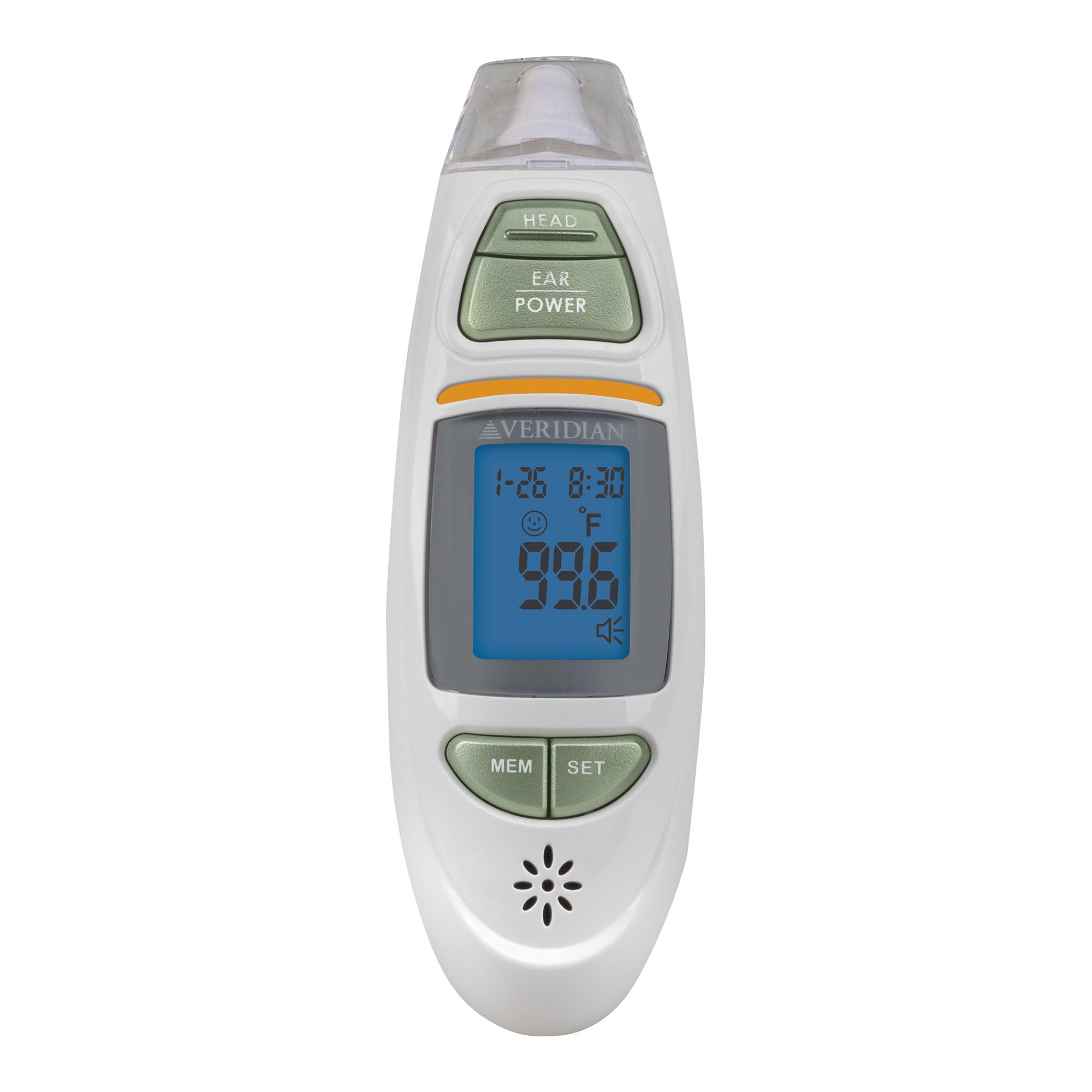 Veridian Infrared Thermometer, Tympanic Ear Digital Talking Thermometer-Non-Contact Skin Surface Thermometer Veridian Infrared Skin Probe Handheld