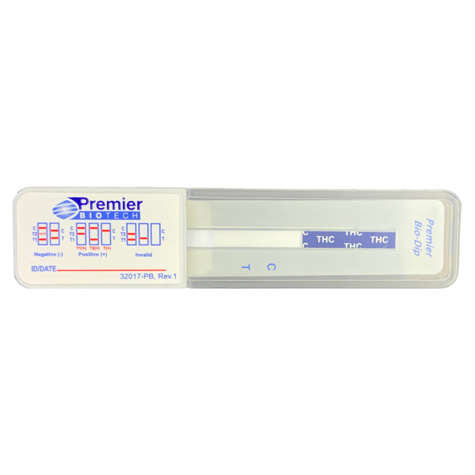 Premier Bio-Dip Single Drug (Cannabinoids) Drugs of Abuse Test-Drugs of Abuse Test Kit Premier Bio-Dip Cannabinoids (THC) 10 Tests CLIA Waived